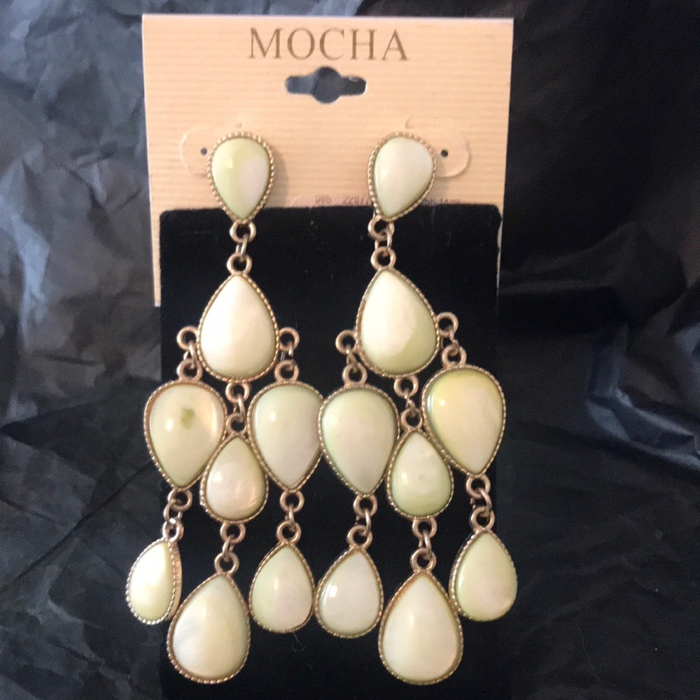 2/$10 Mocha earrings new on card